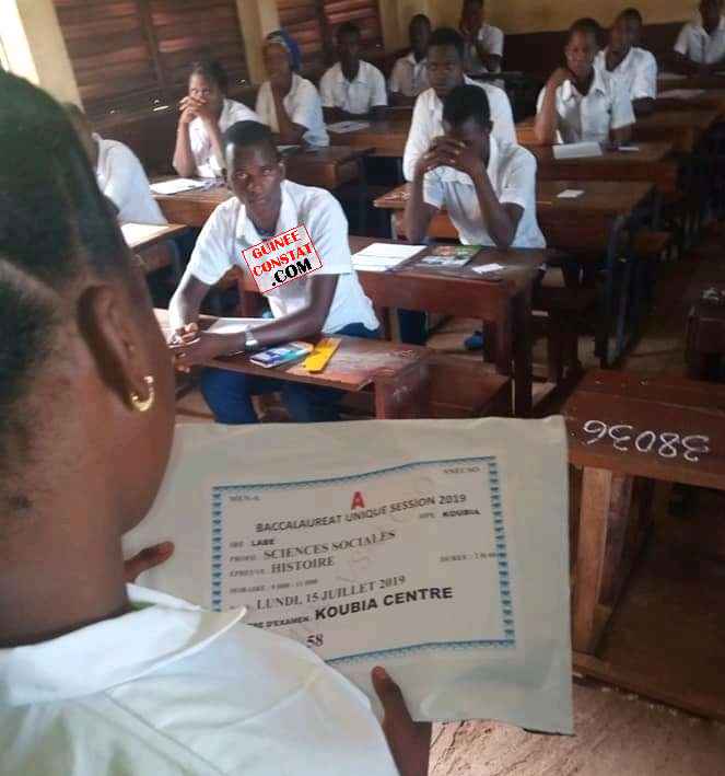 Mamou /Examen: UN CAS DE FRAUDE ENREGISTRÉ LE PREMIER JOUR.