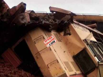 Conakry collision entre deux trains LE BILAN FAIT UN MORT ET PLUSIEURS BLESSÉS