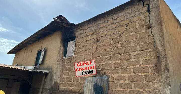 Incendie N&rsquo;zérékoré : UNE FEMME CALCINÉ AVEC SES ENFANTS