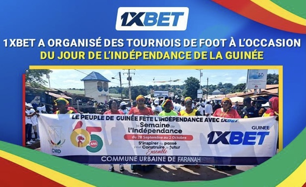 1xBet a soutenu l’organisation de tournois de football amateurs à l’occasion du Jour de l’Indépendance de la Guinée