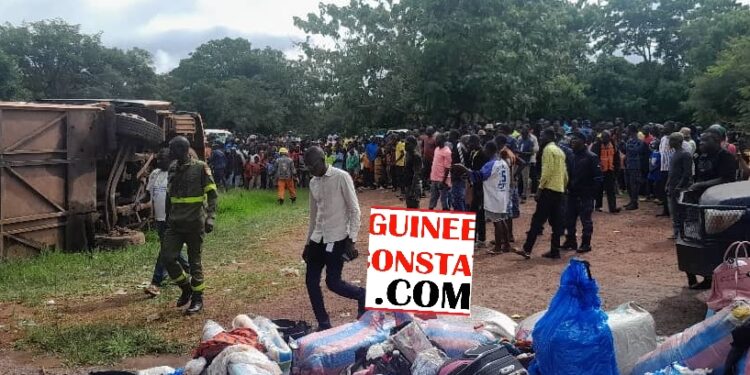 Faranah: UN ACCIDENT DE LA CIRCULATION FAIT 5 MORTS ET PLUSIEURS BLESSÉS GRAVES