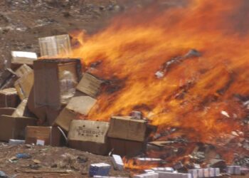 Kankan : 271 CARTONS DE PRODUITS IMPROPRES À LA CONSOMMATION INCINÉRÉS